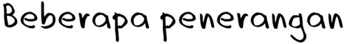 beberapa penerangan